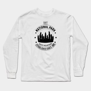 Retro Banff National Park Long Sleeve T-Shirt